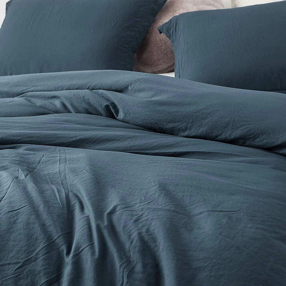 Natural Loft Oversized Comforter Set - Nightfall Navy