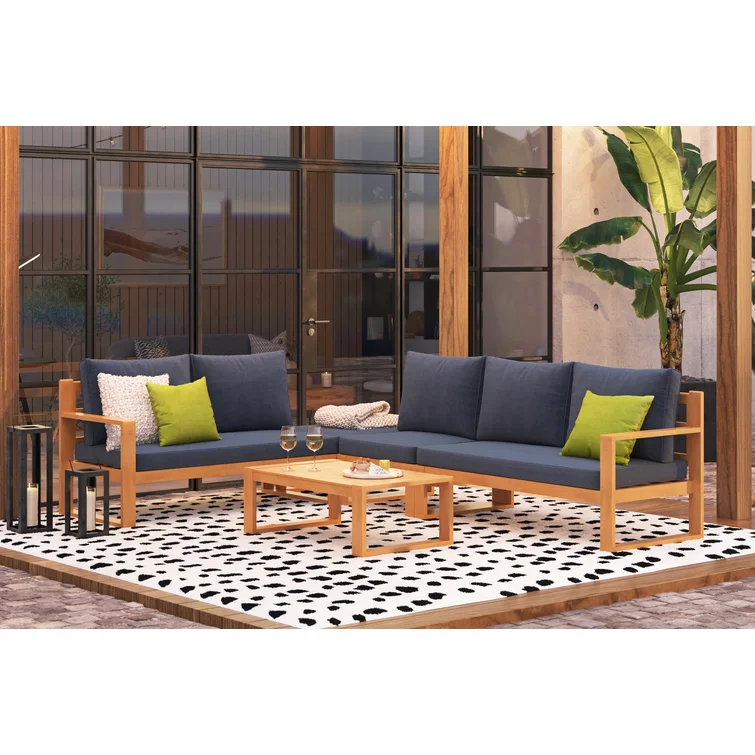 Adisyn 5 - Person Outdoor Seating Group with Cushions