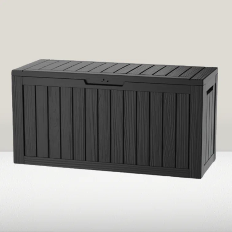 WORACO 18.7'' W 80 Gallons Water Resistant Resin Lockable Deck Box