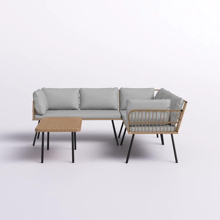 Walsh 5 - Person Outdoor Seating Group with Cushions