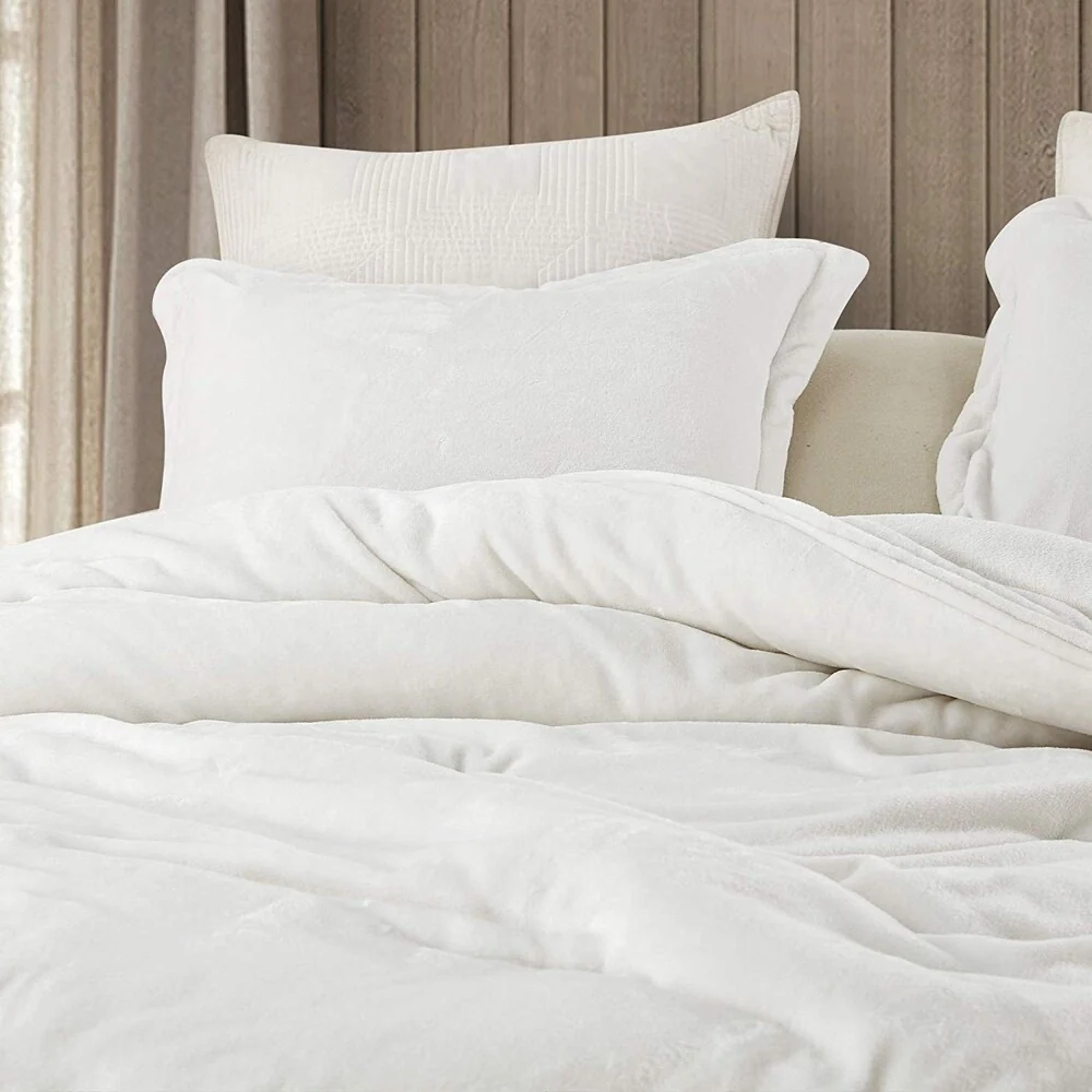 Wait Oh What - Coma Inducer? Oversized Comforter Set - Farmhouse White