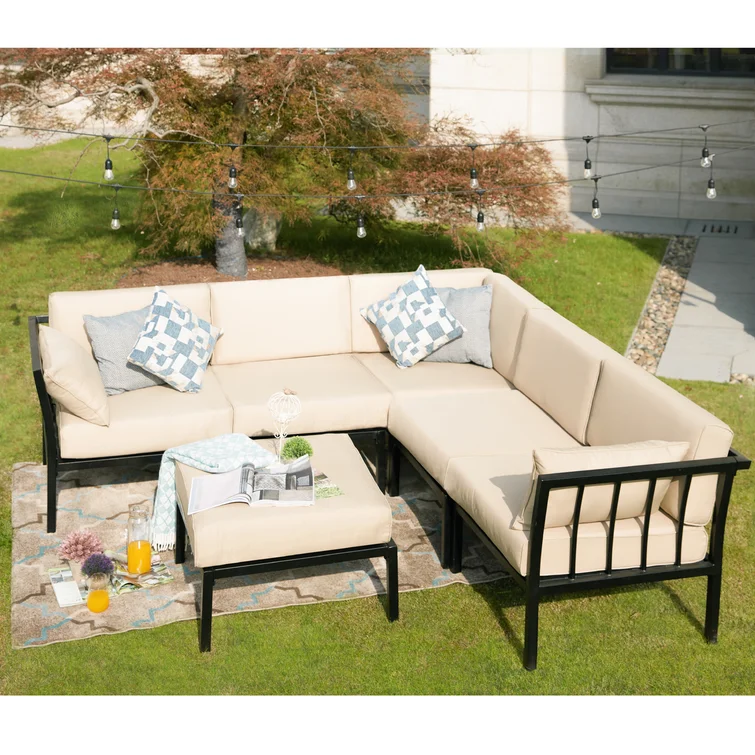 Overton 5 - Person Outdoor Seating Group with Cushions
