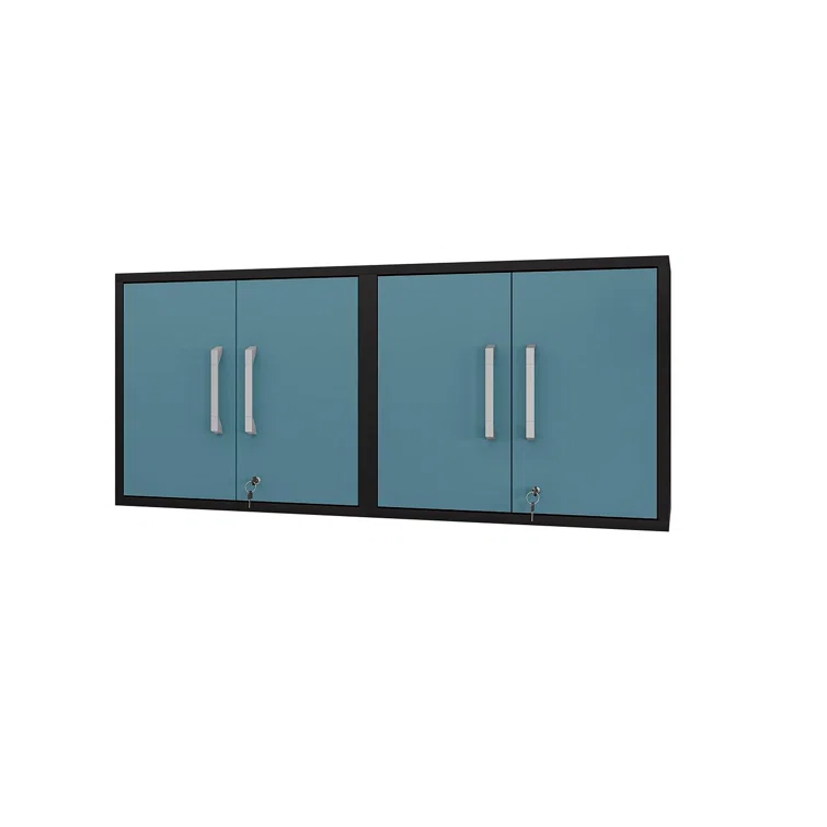 Aseem 2 Piece Single Storage Cabinet ( 25.59'' H x 56.7'' W x 14.96'' D) (Set of 2)