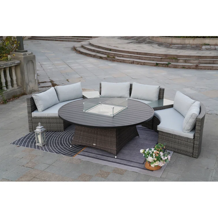 6 - Person Outdoor Seating Group with Cushions