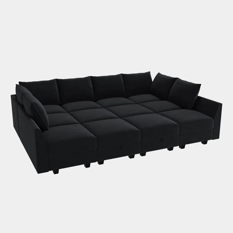 Kandle Upholstered Velvet Modular Sectional