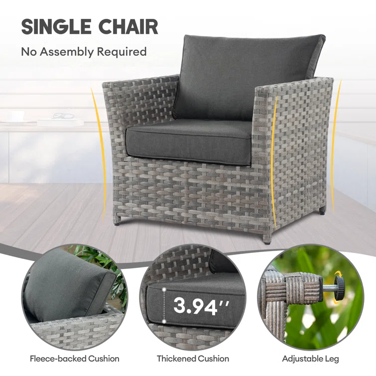 Kloster 6 - Person Outdoor Seating Group with Cushions