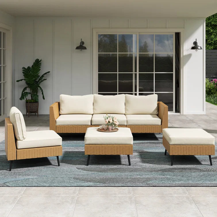 Gurshawn 6 pieces Sectional Seating Group with Cushions