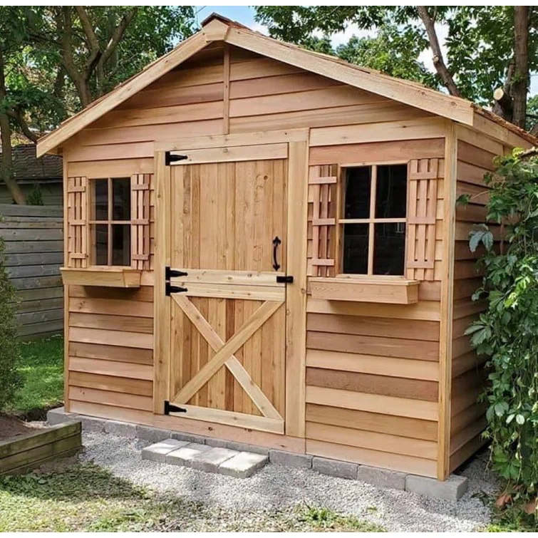 Cedarhouse 10 ft. W x 16 ft. D Western Red Cedar Wood Storage Shed