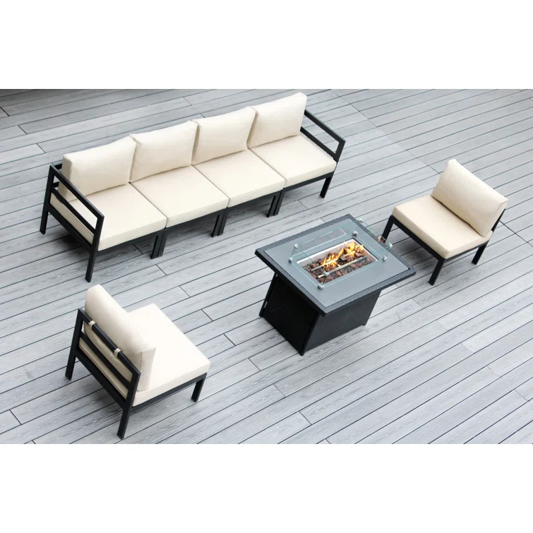 Josede 6 - Person Outdoor Seating Group with Cushions