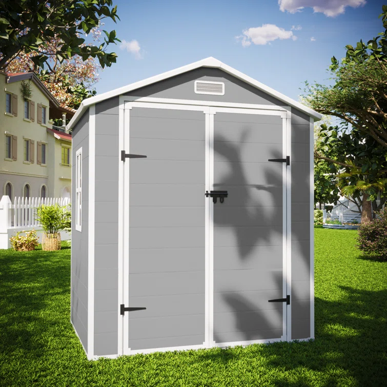 6’ × 4‘ Outdoor Resin Storage Shed With Floor