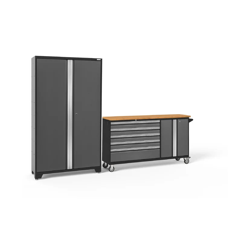 Bold Series 2 Piece Garage Storage Cabinet