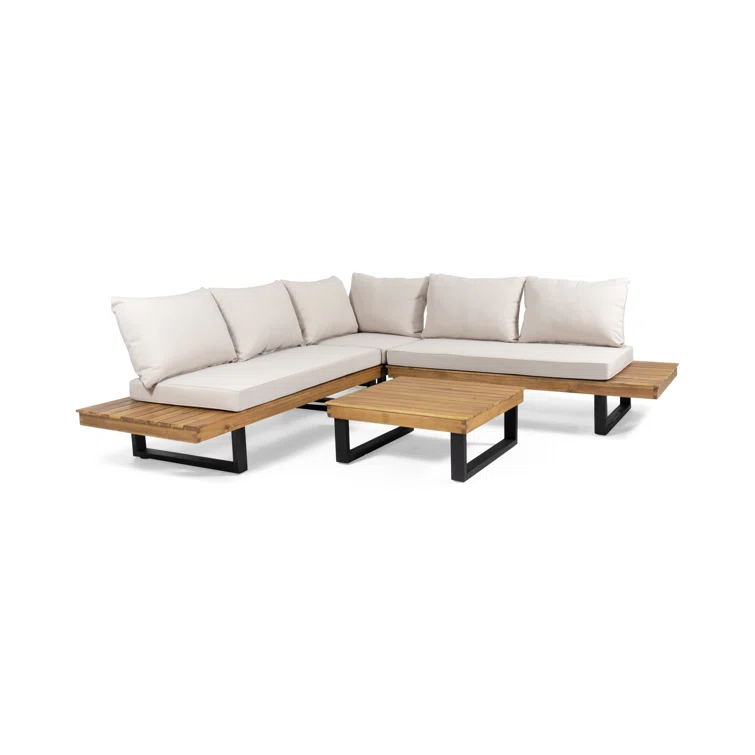 Abhipsa 5 - Person Outdoor Seating Group with Cushions