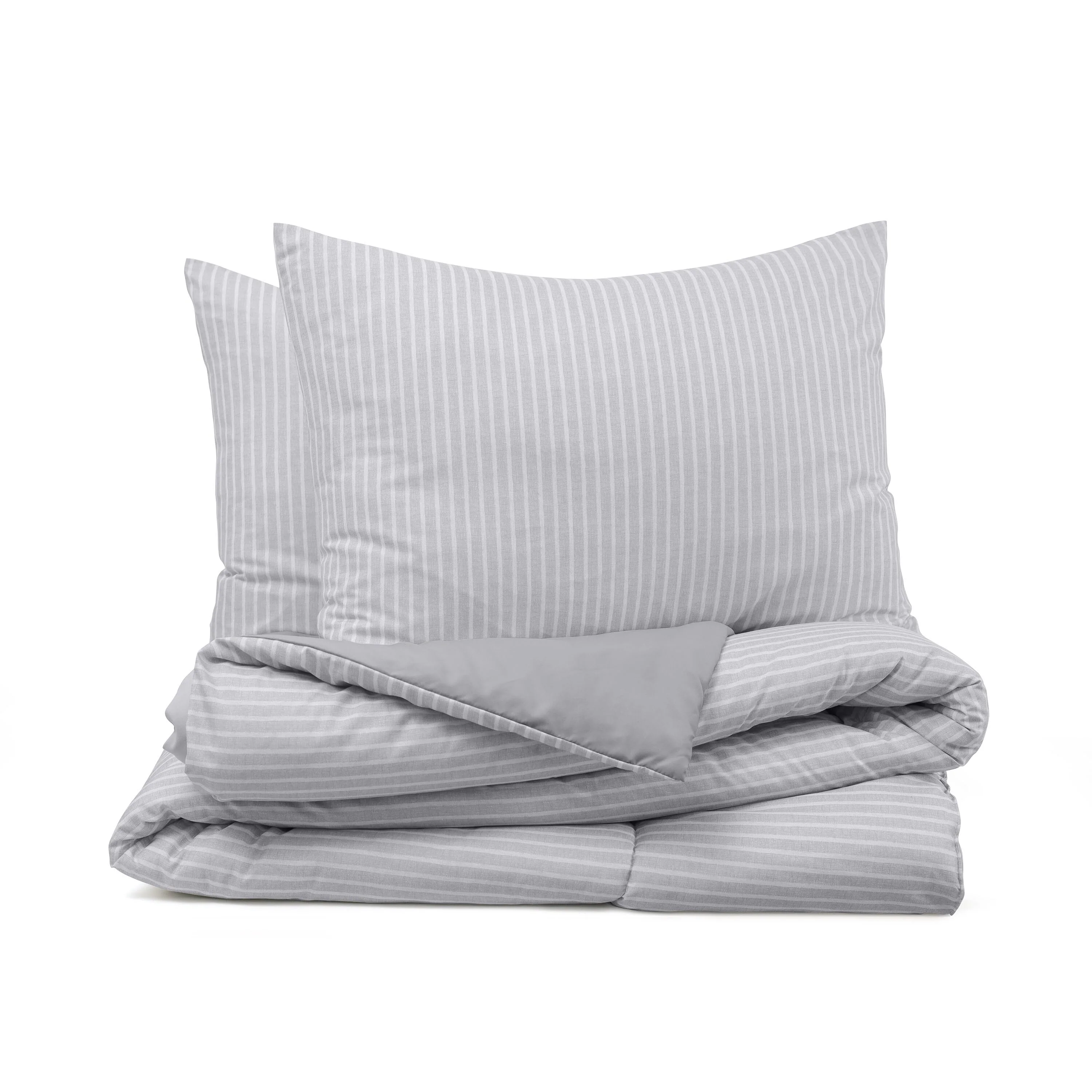 Martex Mf Reversible Comforter Pinstripe Comforter Set