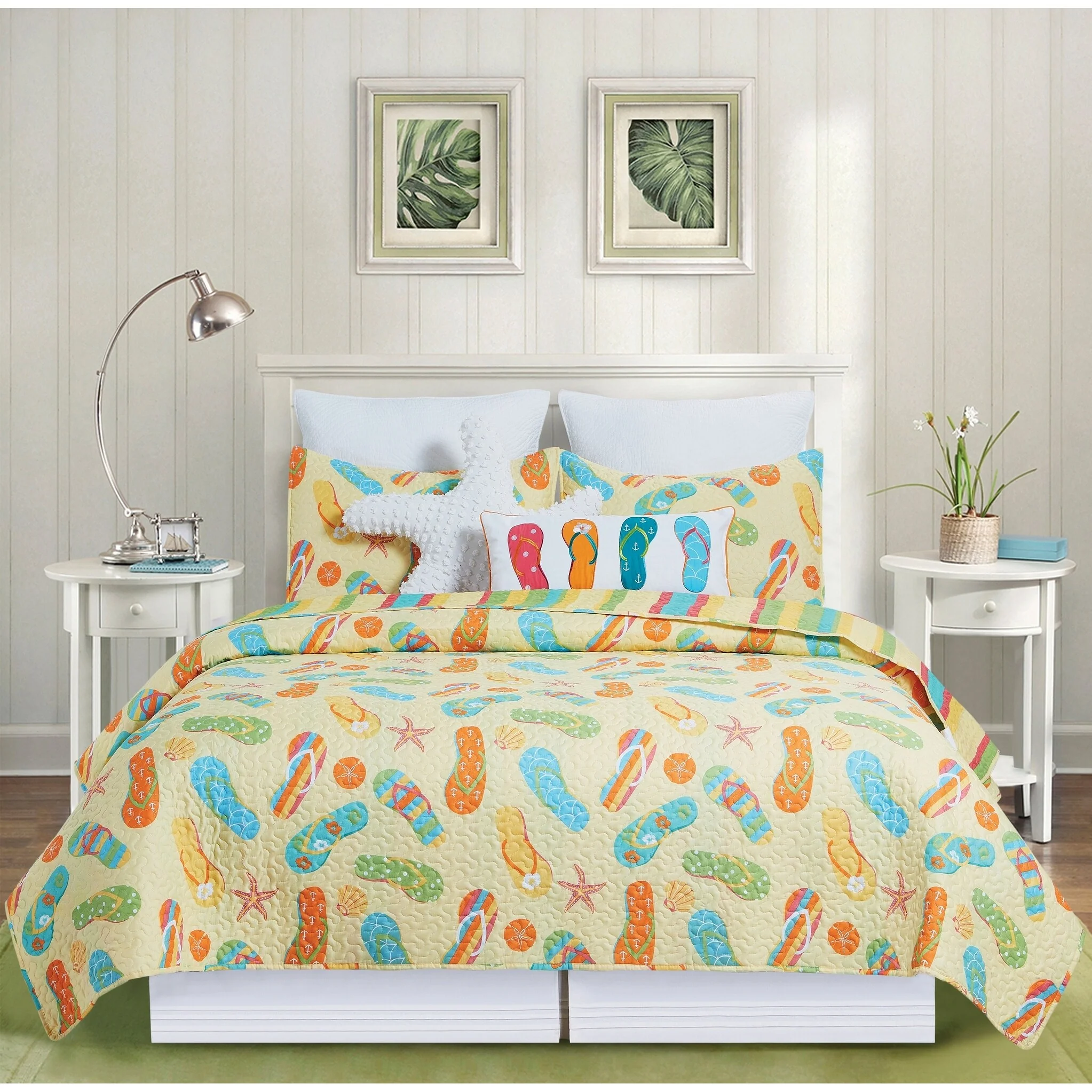Sunny Splash Flip Flops Quilt Set