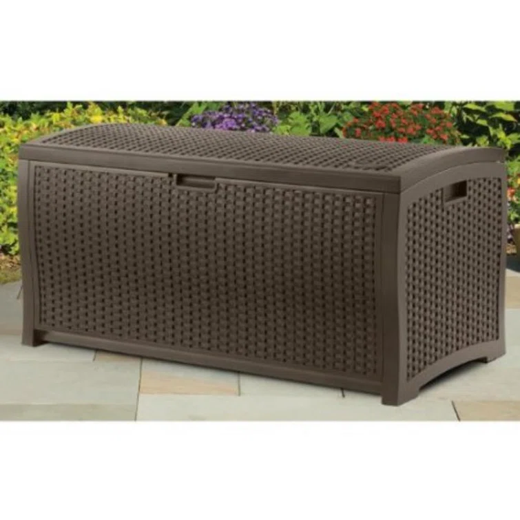 Suncast 73 Gallon Wicker Deck Box