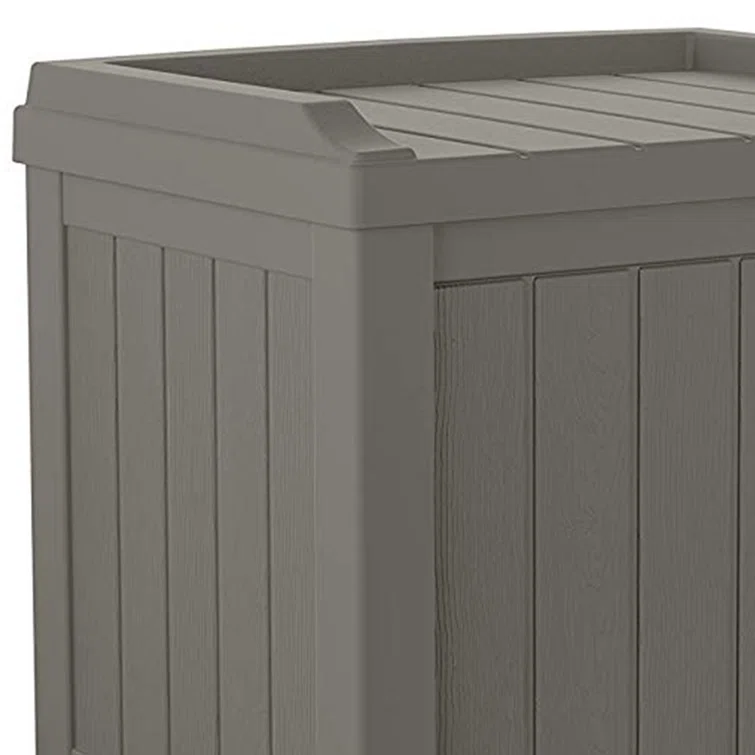 Suncast 22'' W 22 Gallons Water Resistant Resin Deck Box in Gray