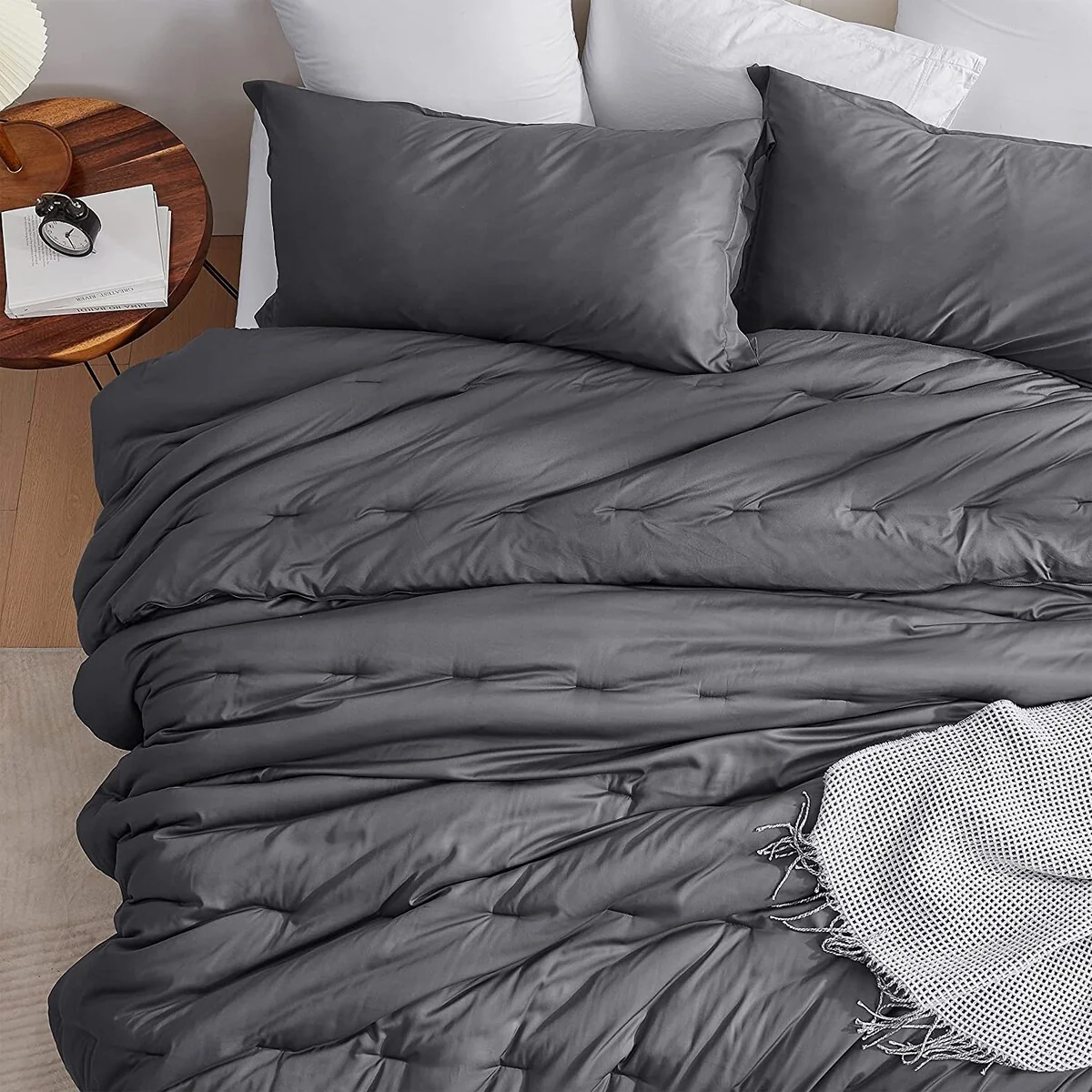 Butter - Coma Inducer? Oversized Cooling Comforter Set - Peppercorn Gray
