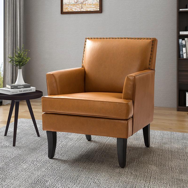 Fatima Vegan Leather Armchair
