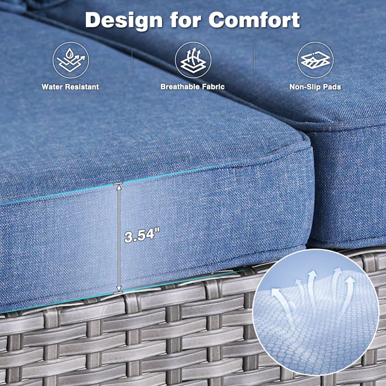 Guillen 5 - Person Outdoor Seating Group with Cushions