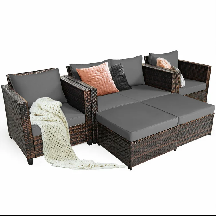 Langston 6 - Person Outdoor Seating Group with Cushions