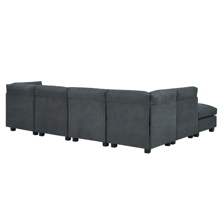 6 - Piece Upholstered Sectional