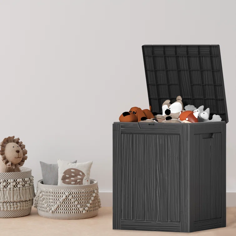 Emperic Design 18.11'' W 28 Gallons Water Resistant Resin Lockable Deck Box