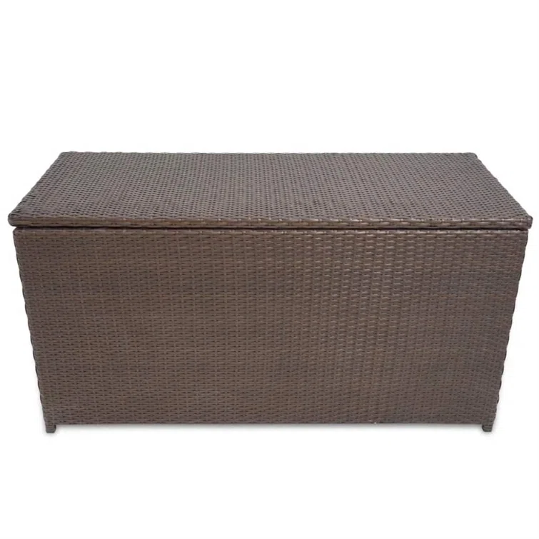 Aristi Patio Storage Box 47.2"x19.7"x23.6" Poly Rattan