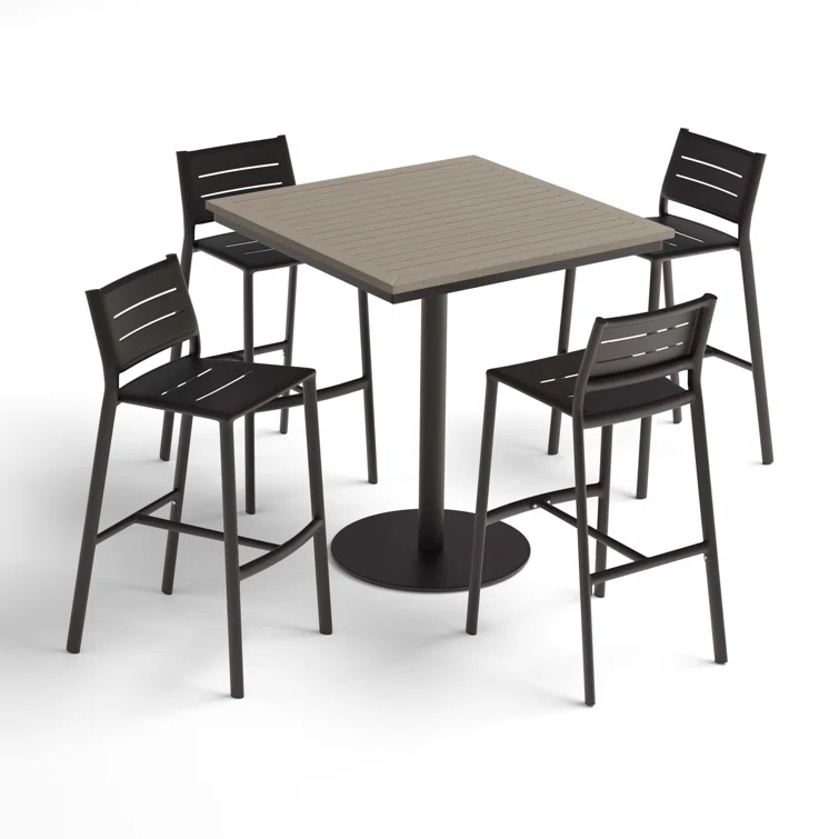 Eiland And Travira 4 - Person Square Outdoor Dining Set