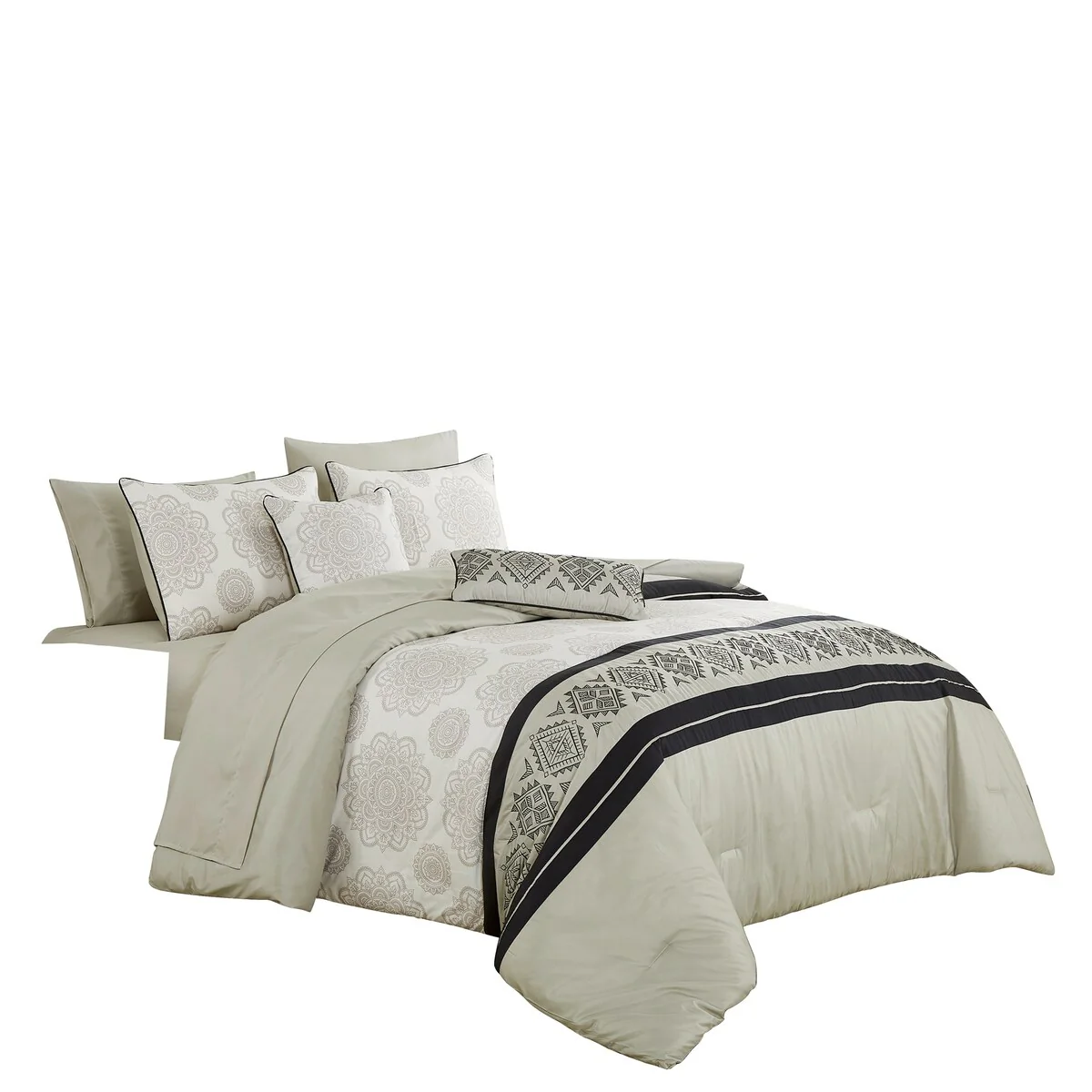 Aziza Luxury 9 Piece complete bed in bag set