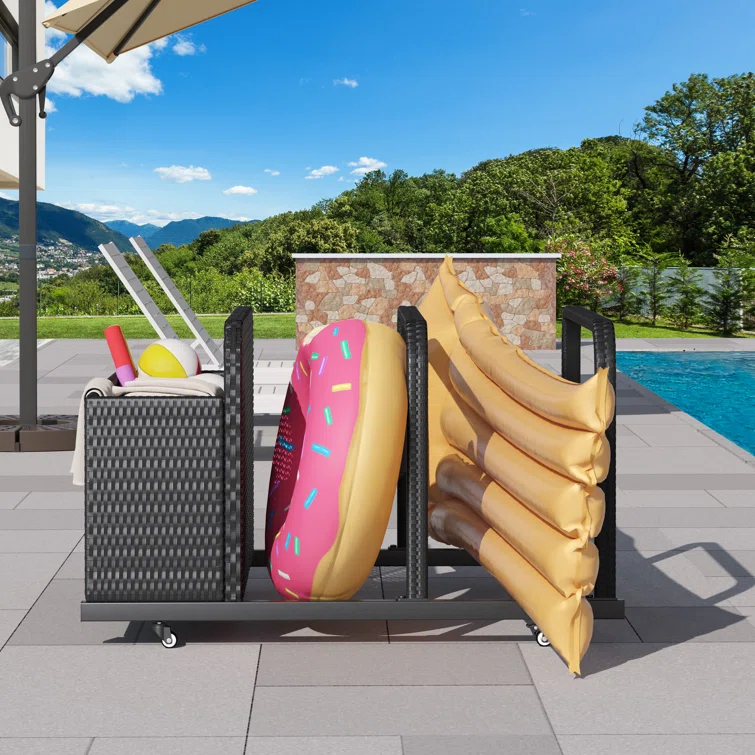 YITA Poolside Wicker Deck Box