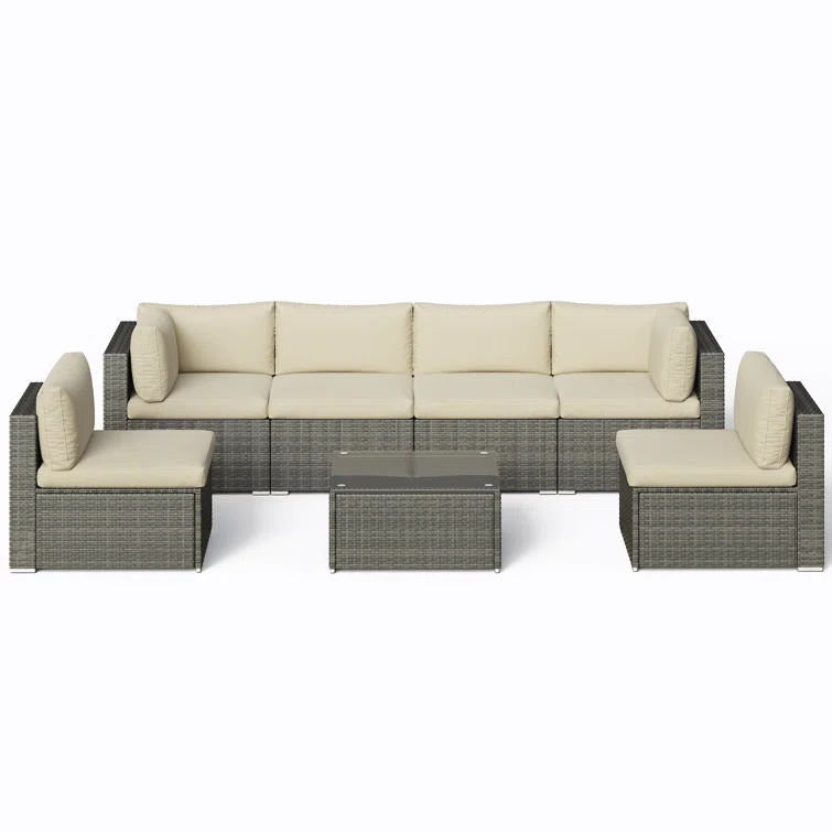 Celinez 6 - Person Outdoor Seating Group with Cushions