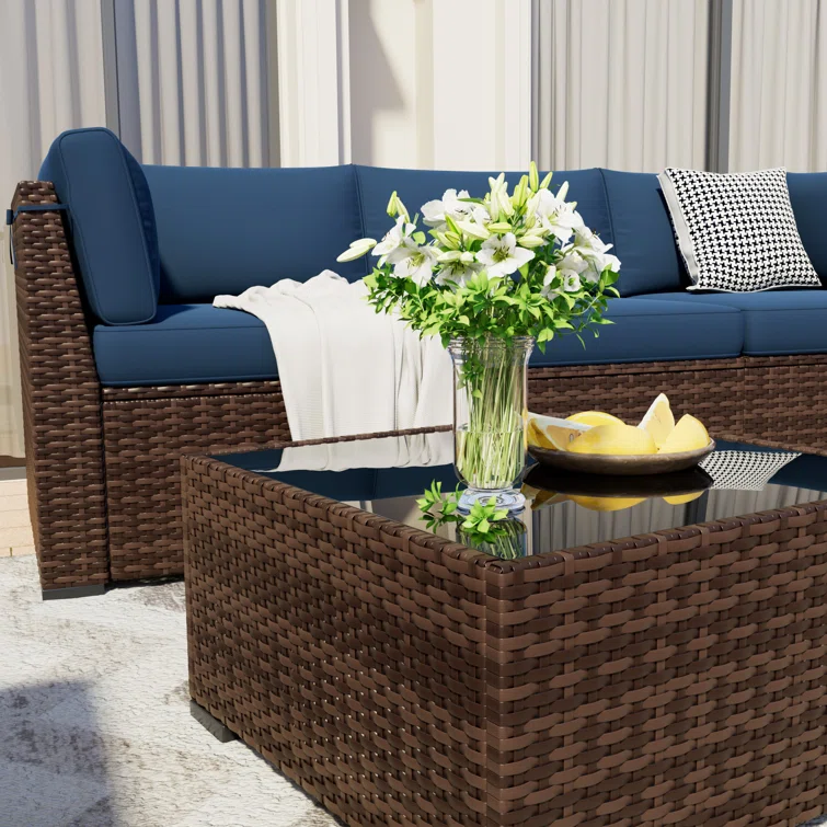 Modular Slanted Back Patio Furniture Sets & Sofa Cover