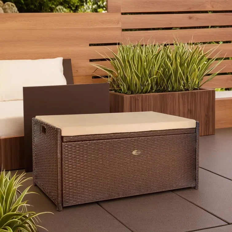 Barton Outdoor 60 Gallon Storage Bench