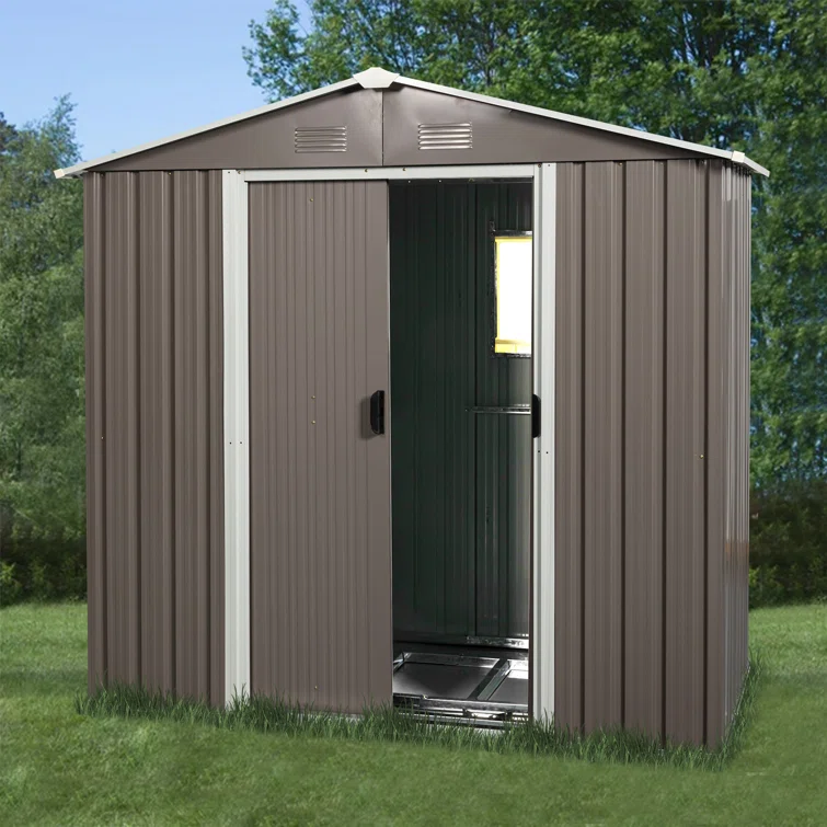 8 ft. x 4 ft. Metal Storage Shed