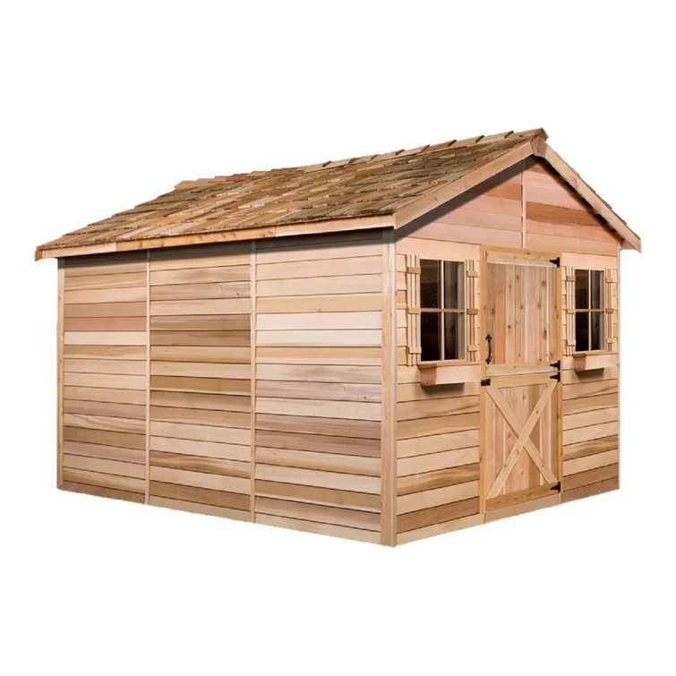 Cedarhouse 10ft W x 8ft D Western Red Cedar Wood Storage Shed