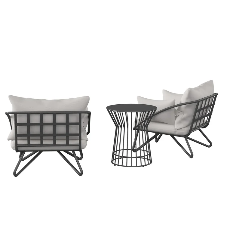 Teddi 2 - Person Outdoor Seating Group with Cushions