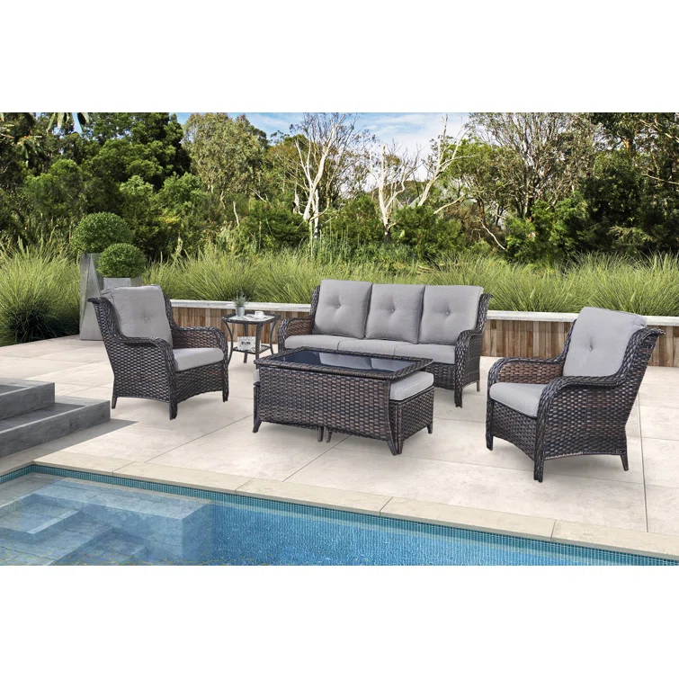 WFSBT 5 - Person Outdoor Seating Group with Cushions