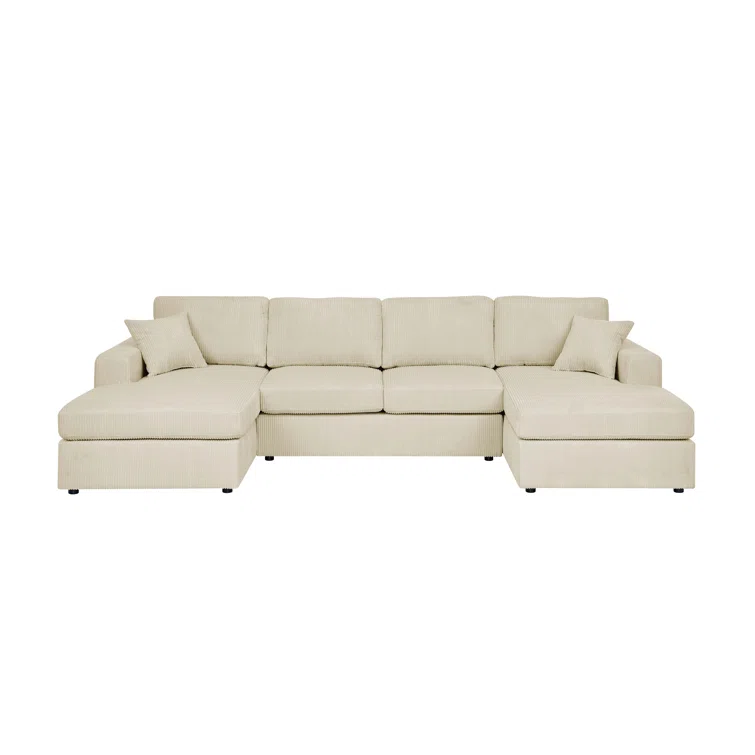 Loette 3 - Piece Corduroy Sectional
