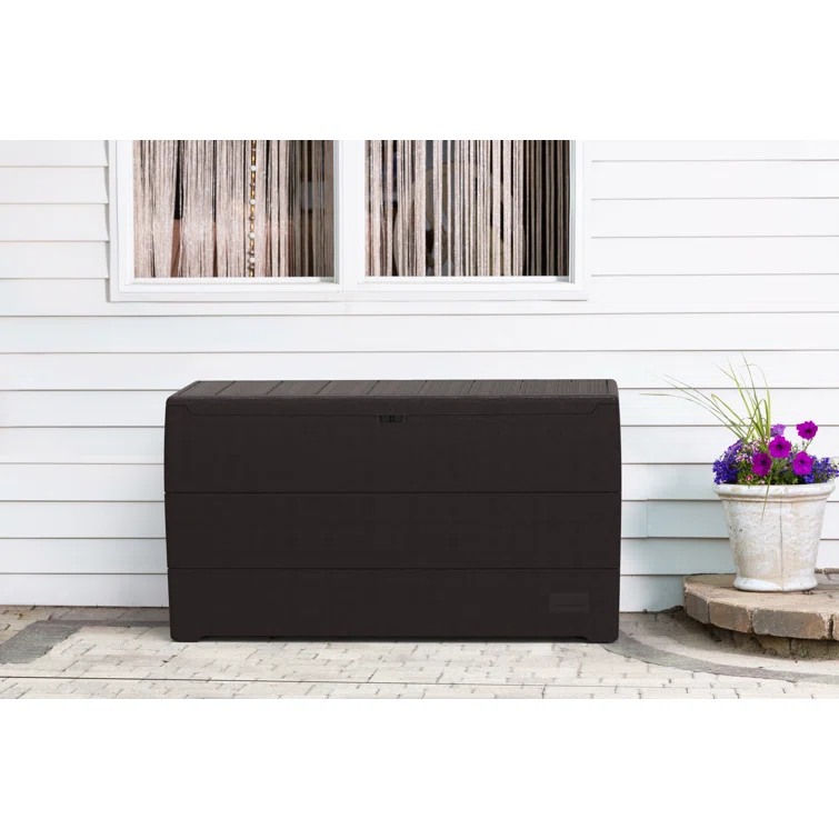 Duramax Building Products 71 Gallon Water Resistant Plastic Lockable Deck Box