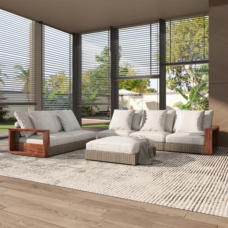 Maitund 6 - Person Outdoor Seating Group with Cushions