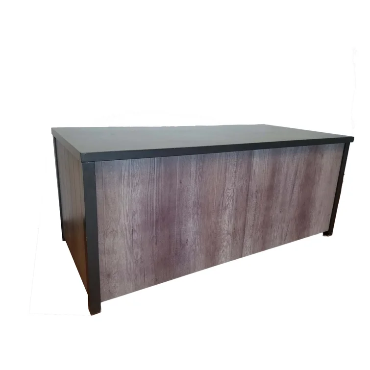 Ivena Furnishing 61'' W 132 Gallons Water Resistant Metal Deck Box in Gray