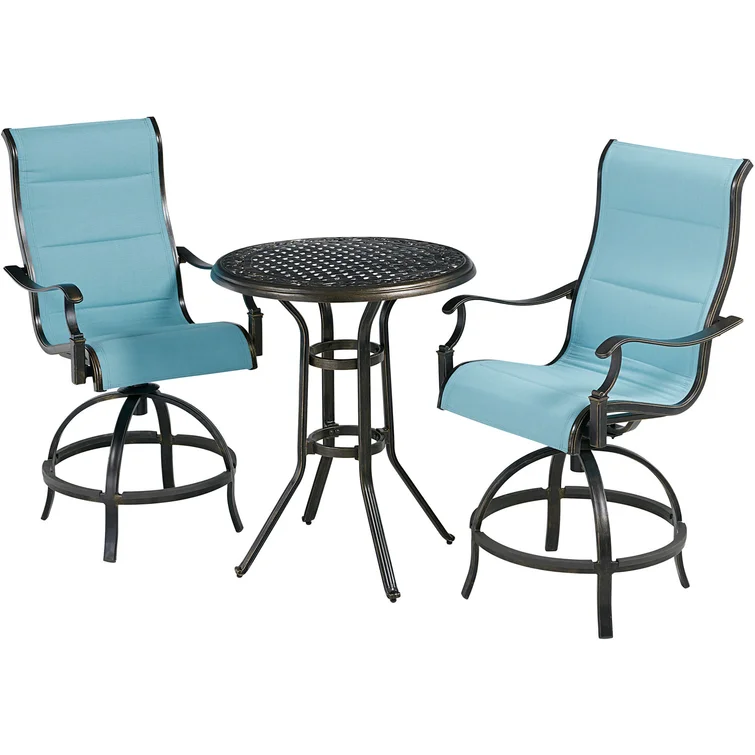 Mikenzie 2 - Person Round Outdoor Dining Set with Cushions