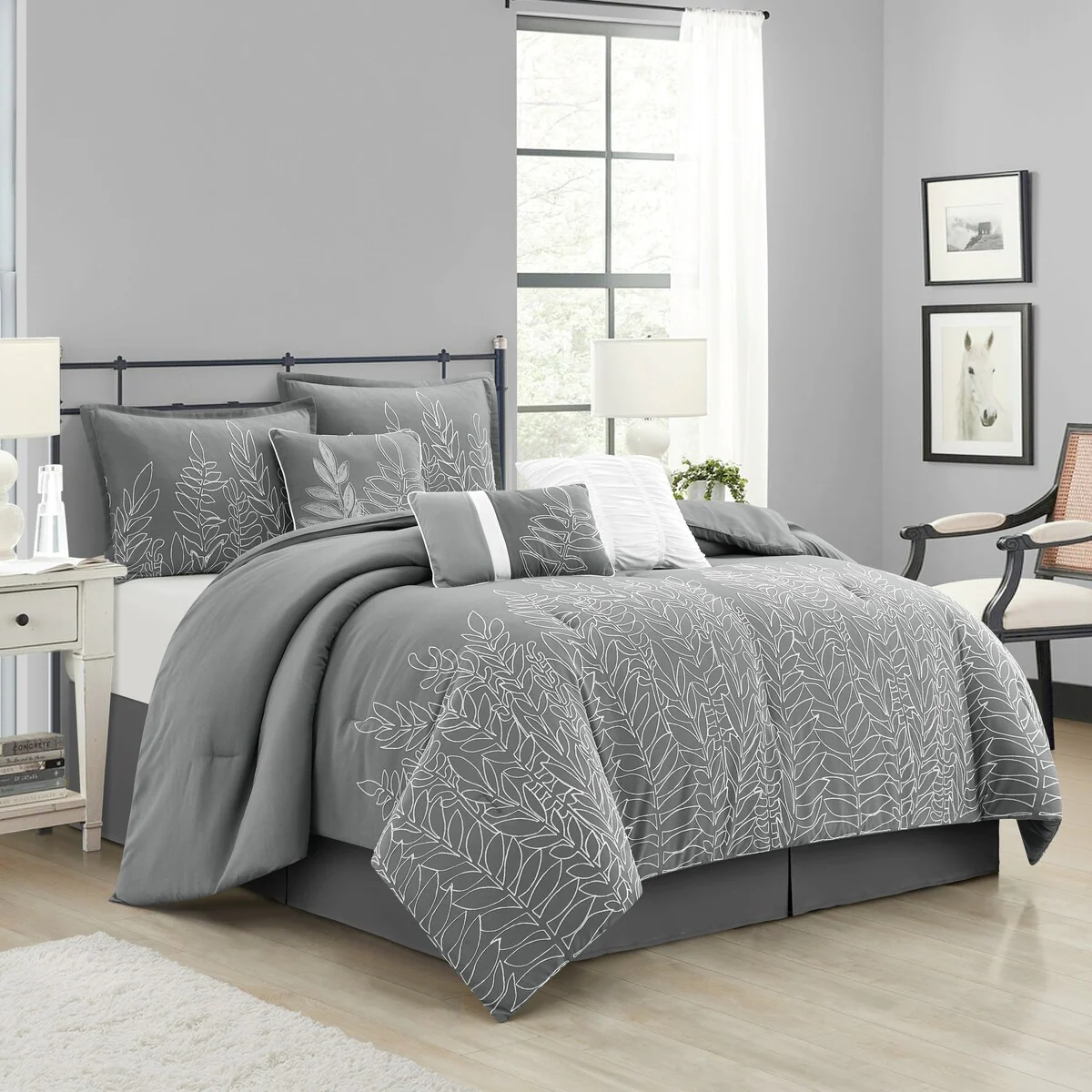 Nanshing Hailey 7-Piece Embellished Comforter Set