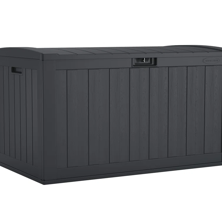 Suncast 134 Gallon Water Resistant Resin Lockable Deck Box