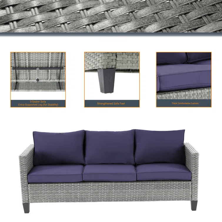 Avalena 5 - Person Outdoor Seating Group with Cushions