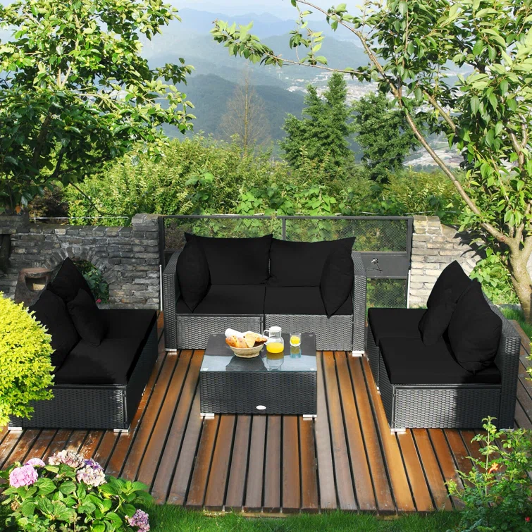 Finnbar 6 - Person Outdoor Seating Group with Cushions