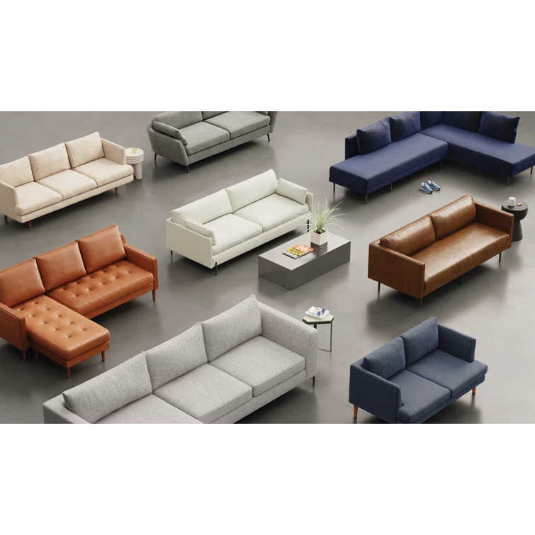 Daylen 2 - Piece Leather Sectional