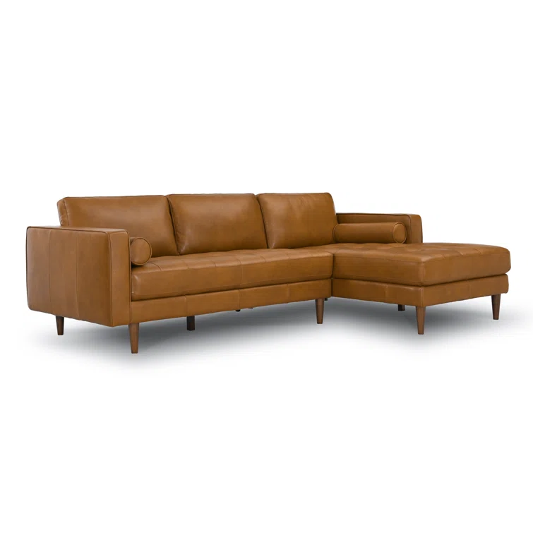Tellson 2 - Piece Leather Sectional