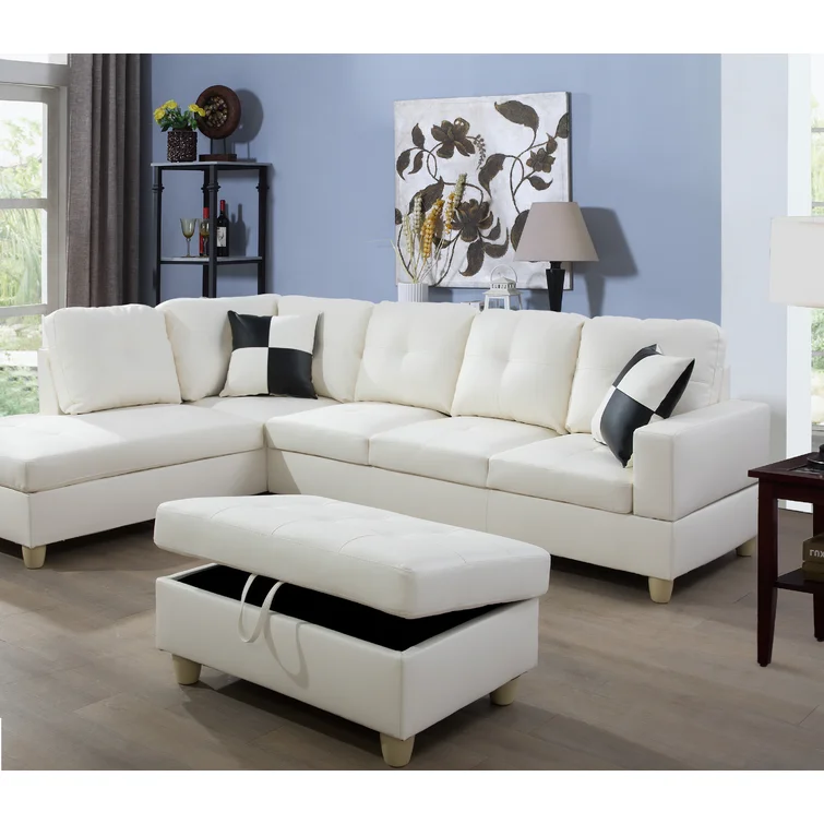 Maumee Faux Leather Sectional
