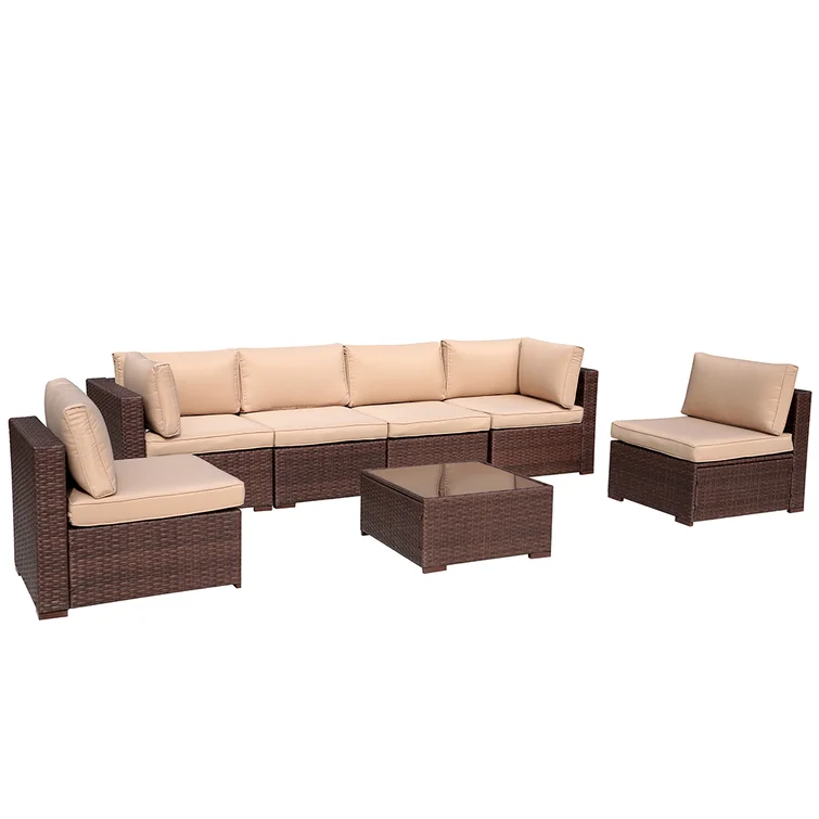 Algarin 6 - Person Outdoor Seating Group with Cushions